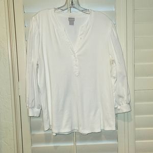 Chico's 3/4 sleeve top, White
